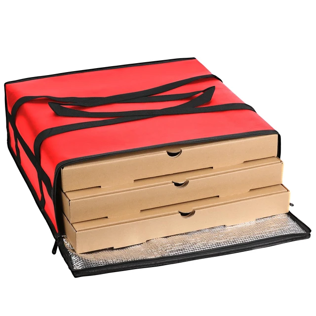 Alt view image 4 of 7 - Pizza Carrier Insulated Bags Large for Deliveries Delivery Bag 20x20 inch for Personal and Professional Pizza Warmer Bags for Carry Hot, Commercial Food Warmers for Catering, Pizza Carrier, Black