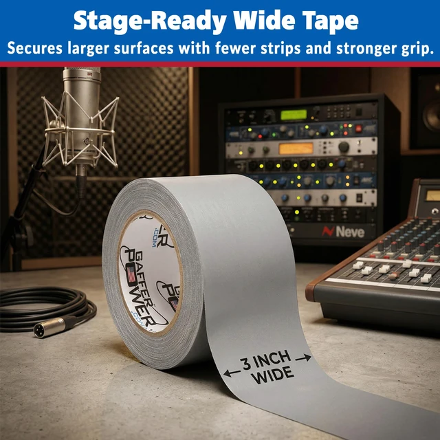 Alt view image 2 of 7 - Grey Tape 3 Inch x 30 Yards, Pro Grade, Made in USA