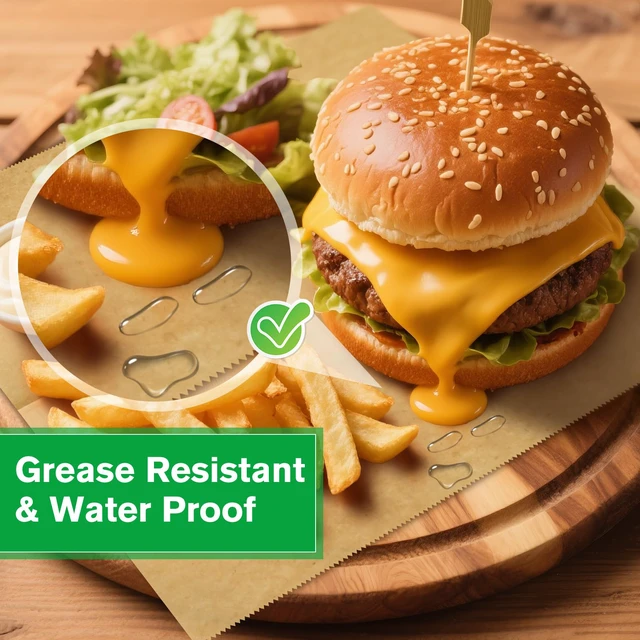 Alt view image 4 of 7 - Precut POP UP Deli Paper Sheet, 200 Pack, 10" x 10.5", Kraft Interfolded Heavy Paper, Waterproof & Grease-Resistant, for Food Wrap and Serving