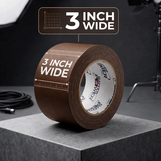 Alt view image 2 of 7 - Brown Tape 3 Inch x 30 Yards, Pro Grade, Made in USA