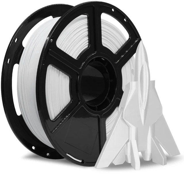 Main image of Rapid PETG Filament 1.75mm White, Max 600mm/s High Speed Printing, 3D Printer Filament 1kg Spool, Dimensional Accuracy +/- 0.02mm, Fits Most 3D Printers