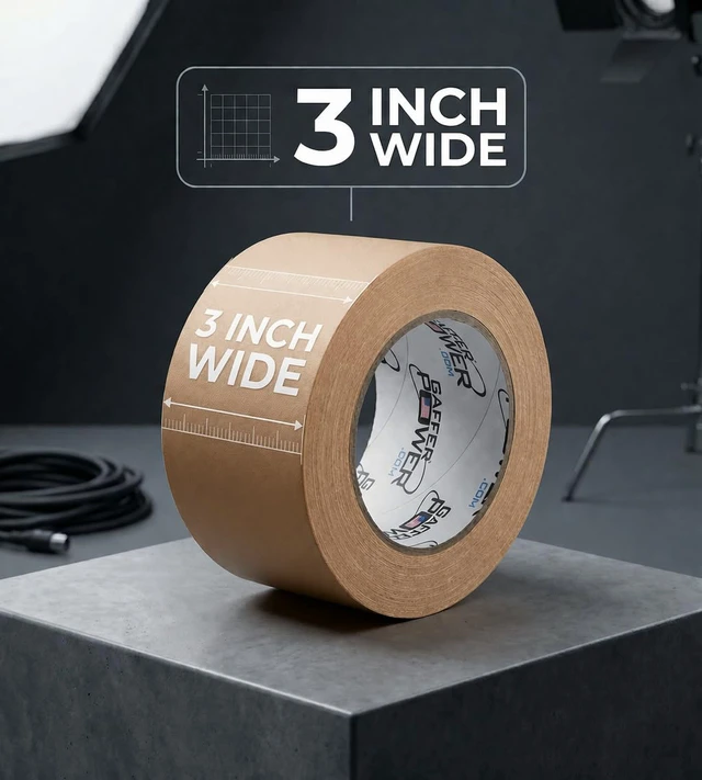 Alt view image 2 of 7 - Tan Tape 3 Inch x 30 Yards, Pro Grade, Made in USA