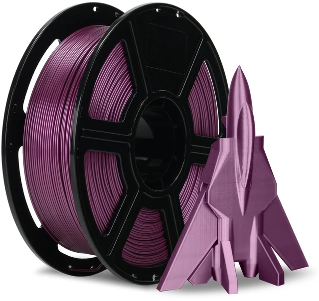 Main image of Rapid PETG Filament 1.75mm Metallic Purple, Max 600mm/s High Speed Printing, 3D Printer Filament 1kg Spool, Dimensional Accuracy +/- 0.02mm, Fits Most 3D Printers