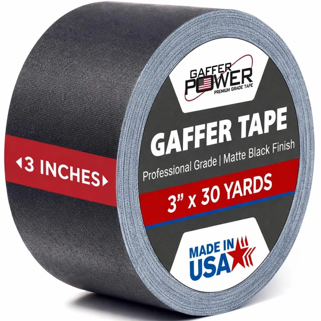 Main image of Black Tape 3 Inch x 30 Yards, Heavy Duty, Made in USA