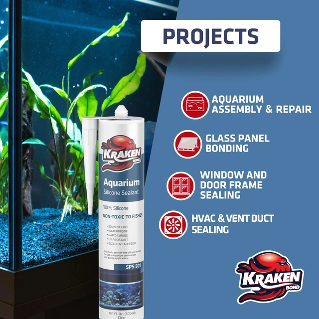Alt view image 3 of 6 - Black Spray Waterfall Foam Sealant 2x24 oz & Aquarium Silicone Sealant 2x10.1 fl. oz Bundle for Vivarium, Terrarium, Fountain & Aquascape Background, Foam Gun and Cleaner Not Included