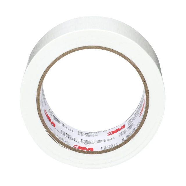 Alt view image 2 of 7 - Multi-Use Colored Duct Tape White, 1.88 Inches by 20 Yards, 3920-WH, 1 Roll (Pack of 2)