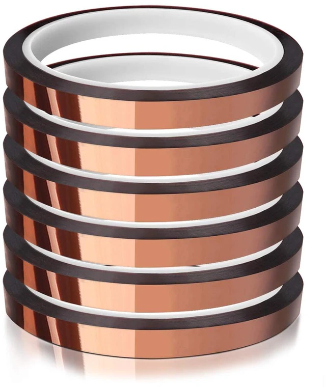 Main image of Heat Tape for Sublimation Transfer, Heat Resistant/Press, Adhesive Transfer Tape, Thermal, No Residue, 6 Rolls 10mm x33m(108ft)