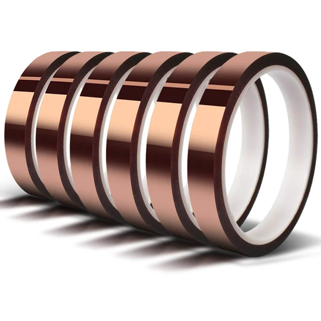 Alt view image 2 of 7 - Heat Tape for Sublimation Transfer, Heat Resistant/Press, Adhesive Transfer Tape, Thermal, No Residue, 6 Rolls 10mm x33m(108ft)