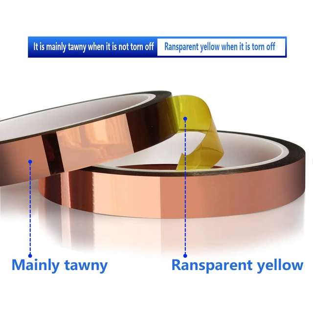 Alt view image 4 of 7 - Heat Tape for Sublimation Transfer, Heat Resistant/Press, Adhesive Transfer Tape, Thermal, No Residue, 6 Rolls 10mm x33m(108ft)