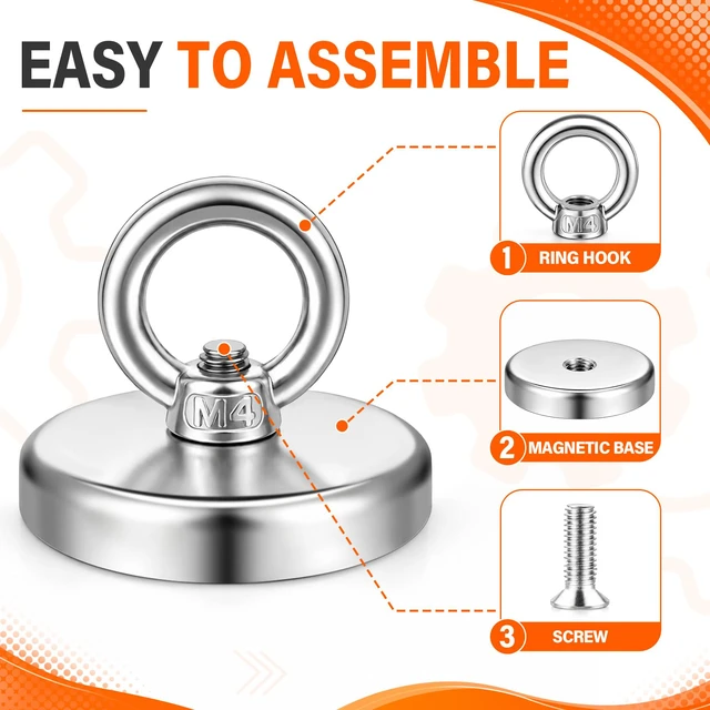 Alt view image 5 of 7 - 100LB Strong Magnetic Hooks, 20 Pack Heavy Duty Magnet Hooks 1.26 in Powerful Magnets Heavy Duty for Classrooms, Cruise, Fridge, Whiteboards, Office, Home