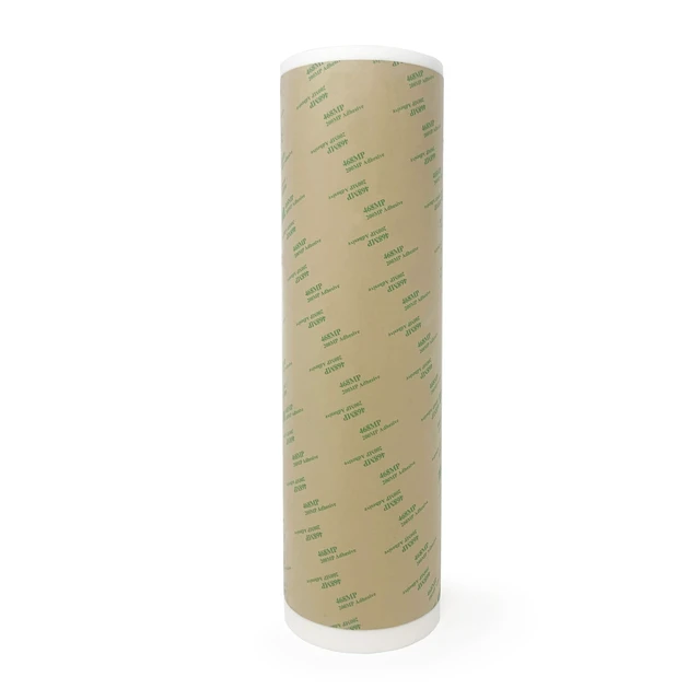 Alt view image 2 of 6 - 468MP Adhesive Transfer Tape 12 in x 20 ft Roll High-Temp Double-Sided, For 3D Printer PEI Sheets, Metal Nameplates & Industrial Signage, Heat Resistant 200MP Acrylic