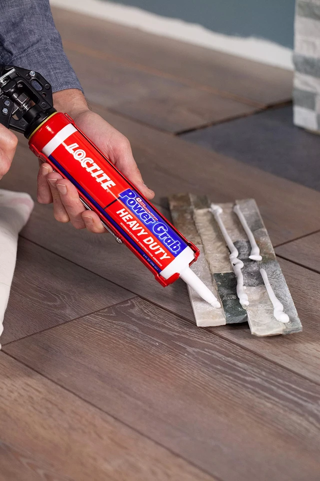 Alt view image 6 of 7 - Power Grab Express Heavy Duty Construction Adhesive, 9 fl oz Cartridge, Versatile Constuction Glue for Wood, Wall, Tile, Foam Board & More (Pack of 2)