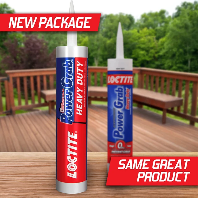 Alt view image 5 of 7 - Power Grab Express Heavy Duty Construction Adhesive, 9 fl oz Cartridge, Versatile Constuction Glue for Wood, Wall, Tile, Foam Board & More (Pack of 2)