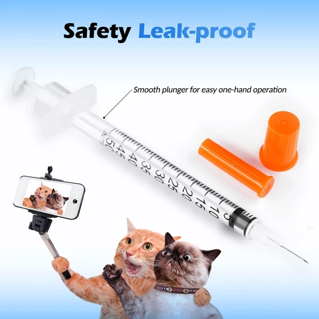 Alt view image 5 of 7 - 0.5ml 30G 5/16 Inch 8mm Disposable U-100 Disposable Lab Supplies, 100 Pack