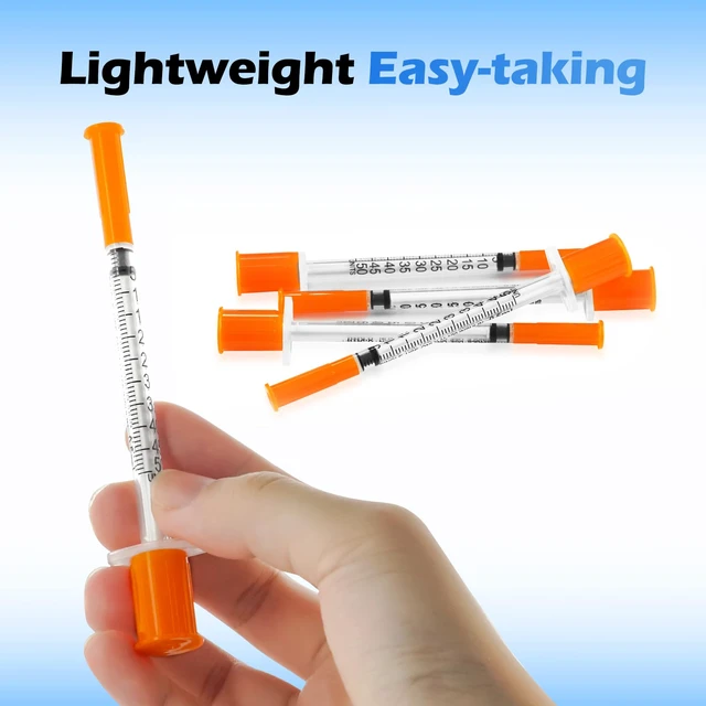 Alt view image 7 of 7 - 0.5ml 30G 5/16 Inch 8mm Disposable U-100 Disposable Lab Supplies, 100 Pack