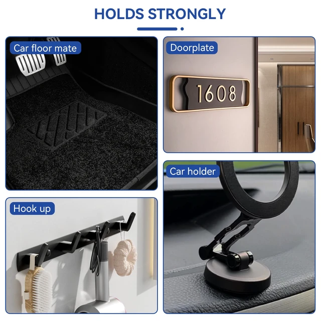 Alt view image 6 of 7 - 26Feet Hook and Loop Tape Sticky Back Fastener Roll, Nylon Self Adhesive Heavy Duty Strips Fastener for Home Office School Car and Crafting Organization (1, Black-3m, 26ft x 1in)