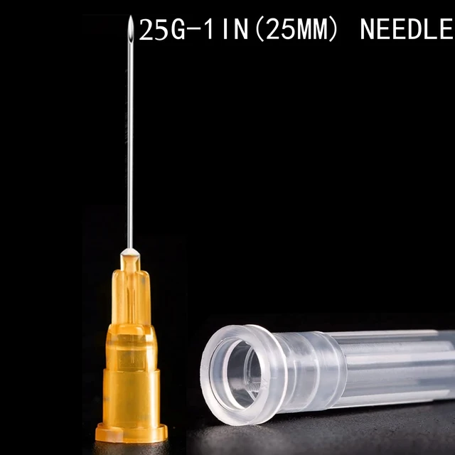 Alt view image 5 of 7 - 100 Pack 2ml (2.5ml) Plastic Luer Lock Syringa with 25Ga and Cap, Individually Sealed Wrapped, for Scientific Labs, Measuring Liquid, Refilling Cartridges or Glue Applicator