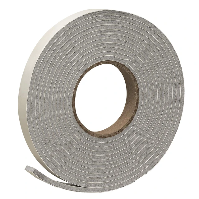 Alt view image 3 of 6 - Vinyl Foam Tape - Closed Cell - Moderate Compression, 3/4" W, 3/16" Thick, 17' L, Charcoal