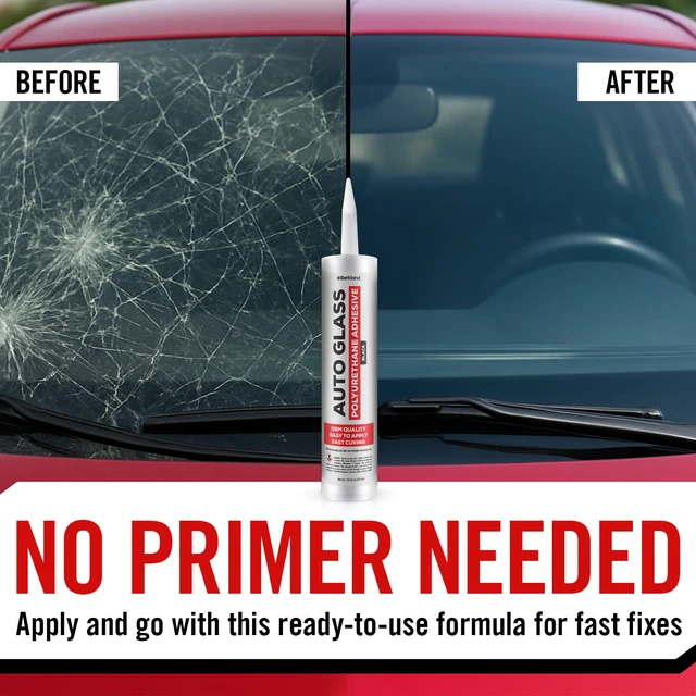 Alt view image 5 of 7 - Polyurethane Windshield Adhesive, Black - Fast Curing Glass Glue High bond strength urethane windshield sealant - fast cure for auto & RV glass installs