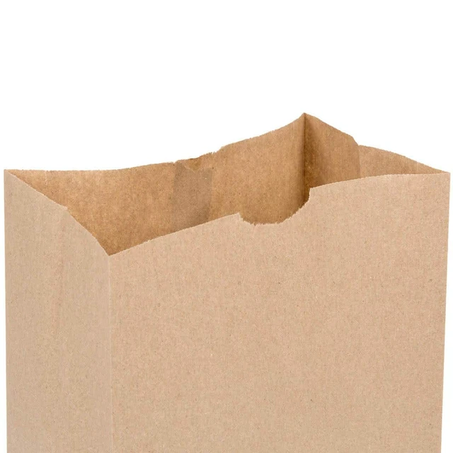 Alt view image 5 of 6 - 57 Lb Large Kraft Paper Grocery Bags - 100 Count, 12 x 17 x 7 - Durable, Reusable & Eco-Friendly Shopping Bags, Brown Kraft Take-Out Bags for Retail, To-Go, Any Occasion