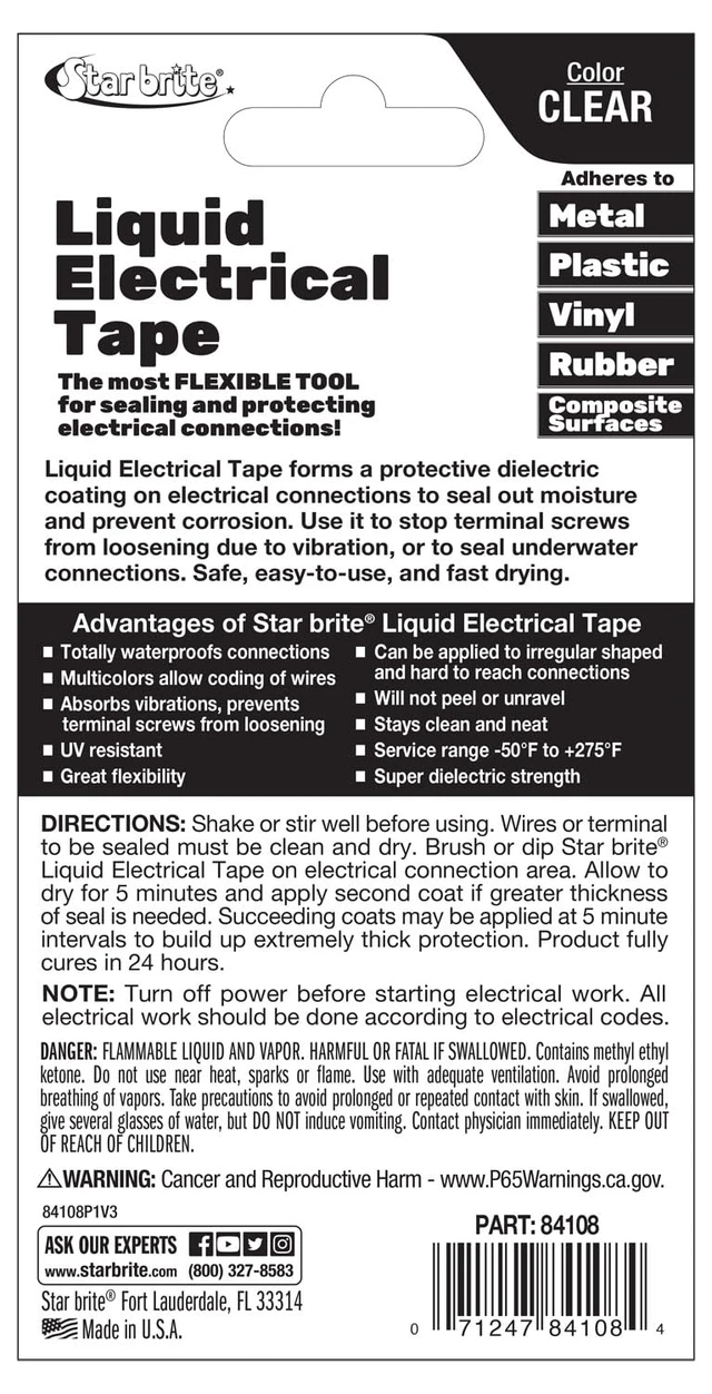 Alt view image 2 of 6 - Liquid Electrical Tape - Clear, Flexible Electrical Insulation