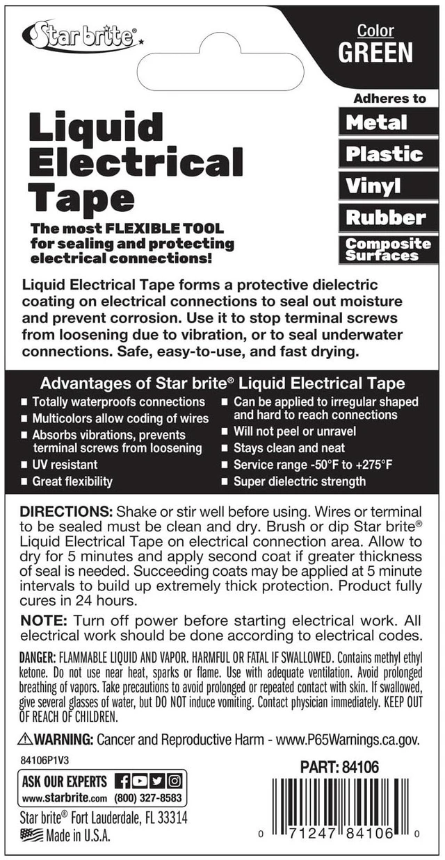 Alt view image 2 of 7 - Liquid Electrical Tape - Green, Flexible Electrical Insulation