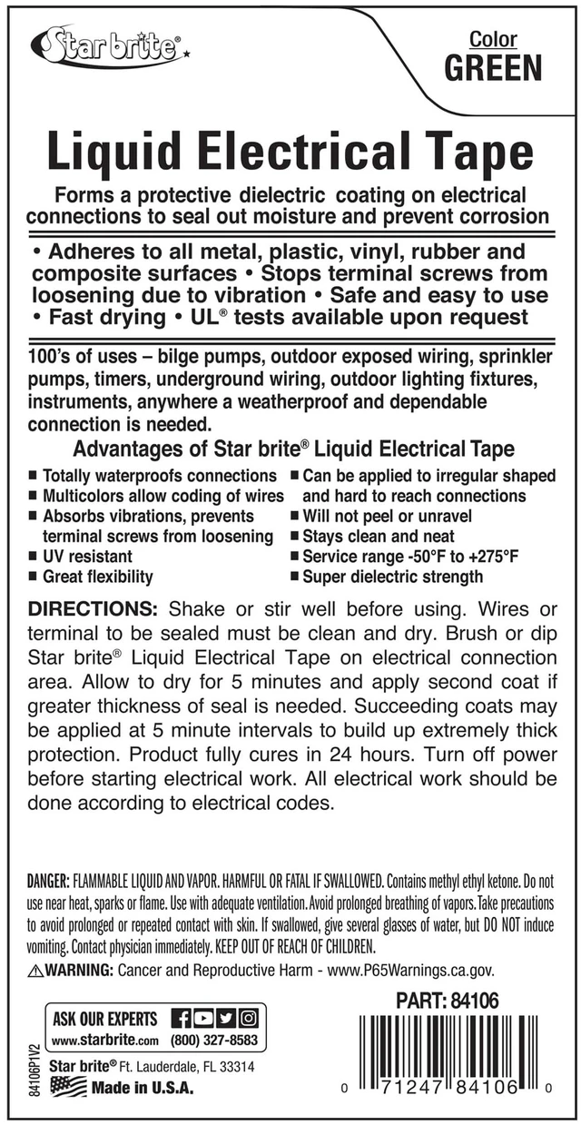 Alt view image 3 of 7 - Liquid Electrical Tape - Green, Flexible Electrical Insulation