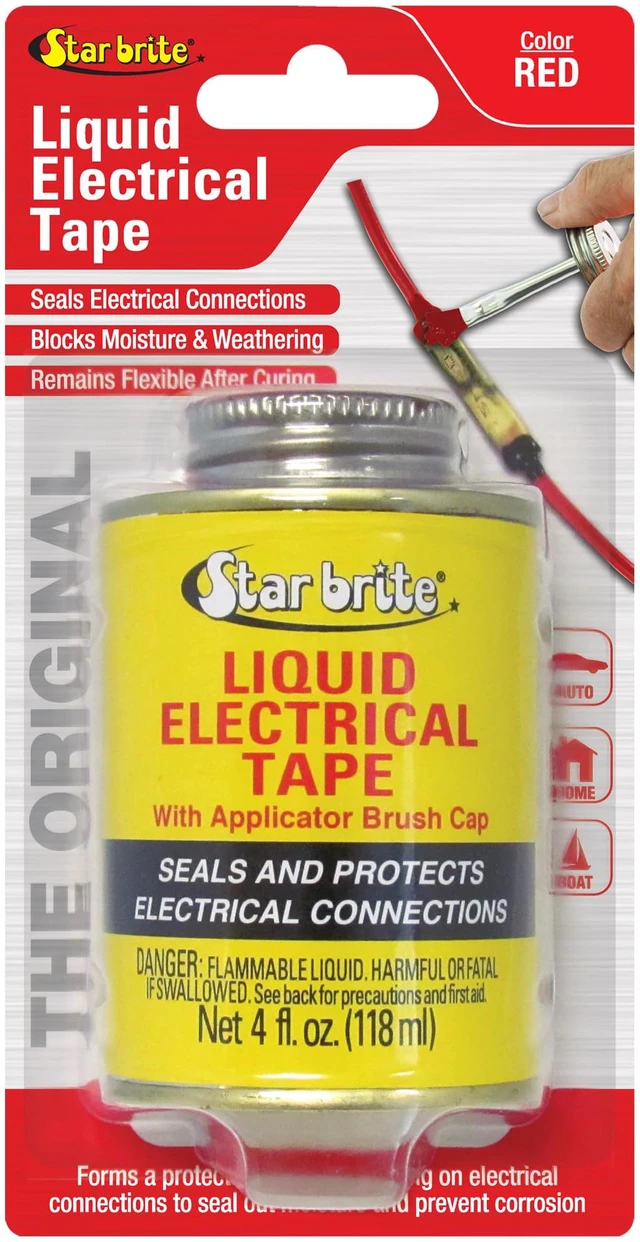 Main image of Liquid Electrical Tape - Red, Flexible Electrical Insulation