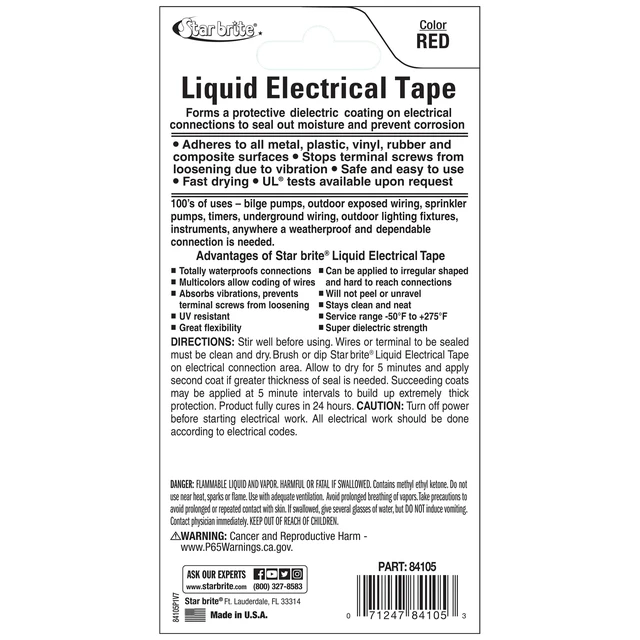 Alt view image 3 of 7 - Liquid Electrical Tape - Red, Flexible Electrical Insulation