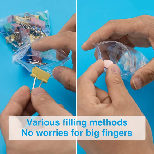 Alt view image 6 of 7 - 1200Pcs 3x5 inch Plastic Zip Bags, Clear, 2 Mil Resealable Zip Bag for Small Business, Jewelry Storage, Candy, Party Favors, Home, Gift, Travel
