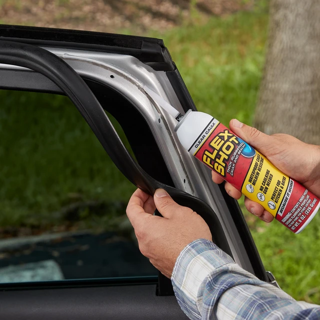 Alt view image 4 of 7 - Flexible Rubber Silicone Sealant, Waterproof Caulk, UV Resistant, No Caulk Gun Needed, Perfect for Kitchen, Bath, Showers, Sinks, Baseboards, Clear, 8oz, 2-Pack