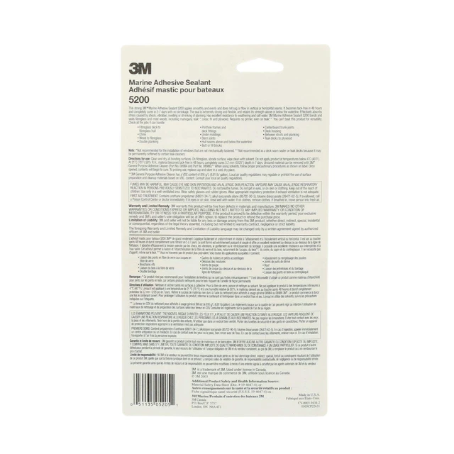 Alt view image 2 of 7 - Marine Adhesive Sealant 5200, White, 1 oz Tube Permanent Bonding and Sealing for Boats and RVs Above and Below the Waterline Waterproof Repair