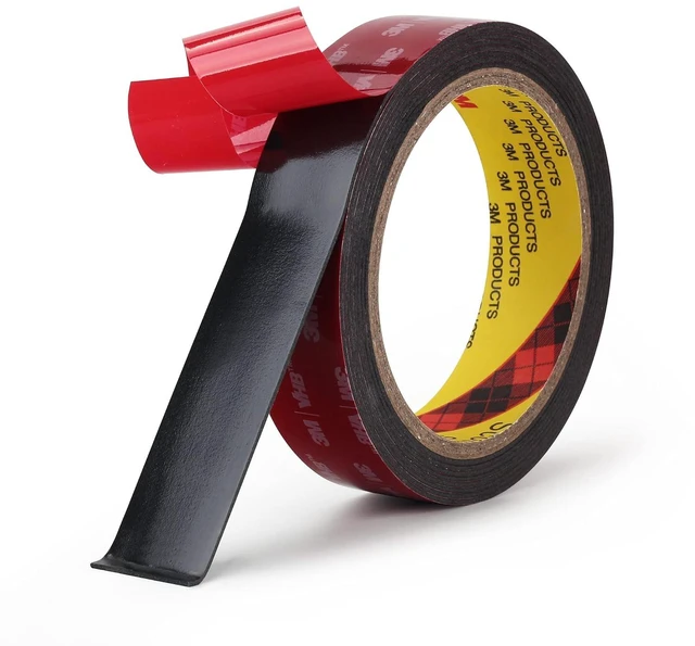Main image of Black Double Sided Foamided Foam Tape, 1 in x 10 ft Waterproof Adhesive Waterproof Foam Tape for Automotive Trim, Home Decor, Metal, Glass, And Plastic. Strong Hold for Indoor and Outdoor Use