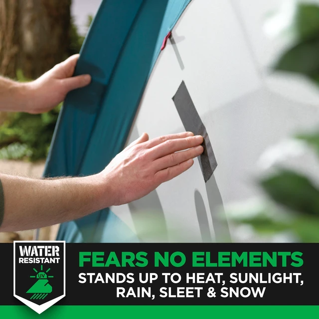 Alt view image 2 of 7 - All Weather Black Duct Tape, 1.88 in x 30 yd, UV/Water Resistant Stands up to Heat, Sunlight, Rain, Sleet & Snow, For Patching, Reparing Outdoor Items and Reinforcing Tools (2530-BK-3PK)