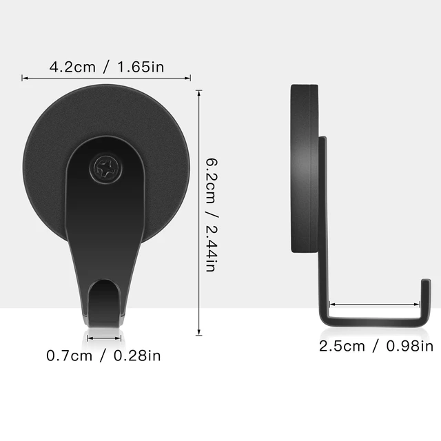 Alt view image 2 of 7 - Magnetic Wreath Hanger, 4 Pack Heavy Duty Magnets with Hook for Cruise Refrigerator, Christmas Decoration Magnetic Hooks for Metal Front Door, Cruise Hook Hanger for Hanging Cabins Grill Coat