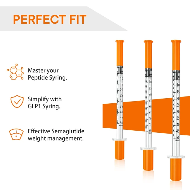Alt view image 2 of 7 - 0.5 ml syringe with needle, 31 gauge 5/16 inch,Individually Packed, PACK 100