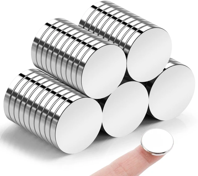 Main image of 50 Pcs Small Magnets, 20x3mm Rare Earth Magnet Neodymium Disc Magnets for Crafts, DIY, Office, Dry Erase Board, STEM Measurement Kit