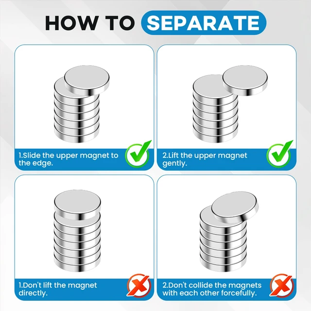 Alt view image 7 of 7 - 50 Pcs Small Magnets, 20x3mm Rare Earth Magnet Neodymium Disc Magnets for Crafts, DIY, Office, Dry Erase Board, STEM Measurement Kit