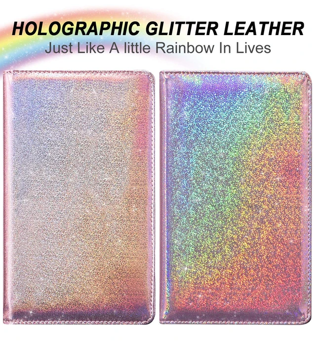 Alt view image 2 of 7 - Server Books for Waitress - Glitter Leather Waiter Book Server Wallet with Zipper Pocket, Cute Waitress Book&Waitstaff Organizer with Money Pocket Fit Server Apron (Glitter Rose Gold)