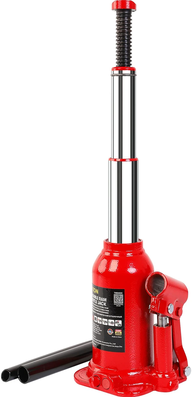 Main image of 4 Ton (8,000 LBs) Torin Double Ram Welded Bottle Jack for Car Auto Repair and House Lift, ATH80402XR