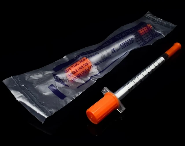 Alt view image 5 of 6 - 100 Pack U-100 1ML with 29 Ga 1/2 Inch,Individually Sealed,1.0 milliliters
