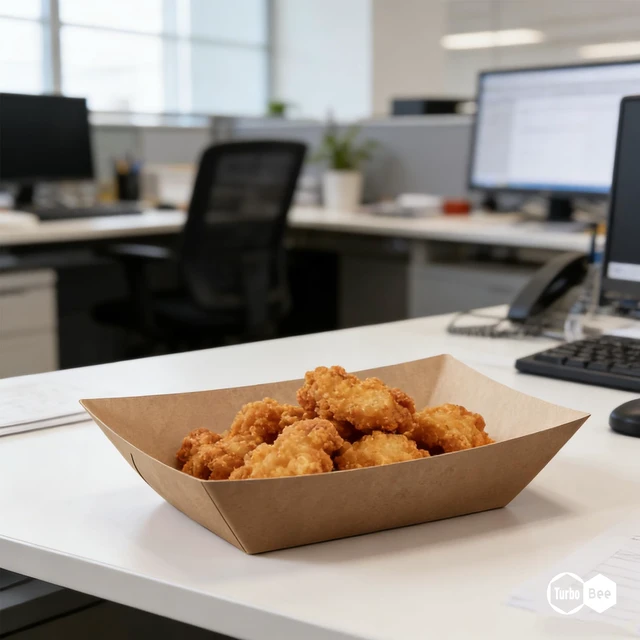 Alt view image 7 of 7 - Disposable Paper Food Trays 2lb, 300 Pack Bulk Brown Paper Boats - Heavy Duty Serving Trays for Fries, Tacos, Popcorn, Hot Dogs - Great for QSR Managers, Busy Families, Events