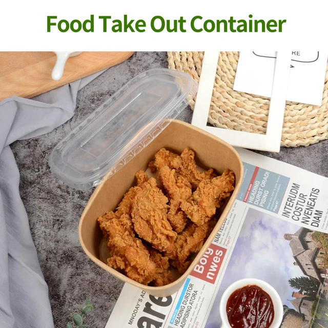 Alt view image 5 of 7 - 35 oz Paper Meal Prep Containers with Lids 50 Pack Hot and Cold Use Microwavable Meal Prep Containers Disposable for Food Prep, Freezer Storage and Catering Take Out, 50 Bowls 50 Lids