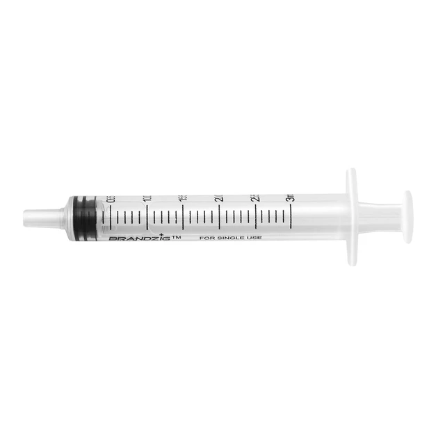 Alt view image 2 of 6 - 3ml Syringe - 100 Pack Luer Slip Tip, No Needle, Individually Blister Packed - Medicine Administration for Infants, Toddlers and Small Pets