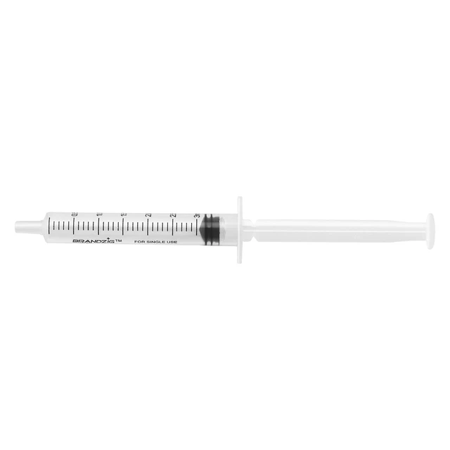 Alt view image 3 of 6 - 3ml Syringe - 100 Pack Luer Slip Tip, No Needle, Individually Blister Packed - Medicine Administration for Infants, Toddlers and Small Pets