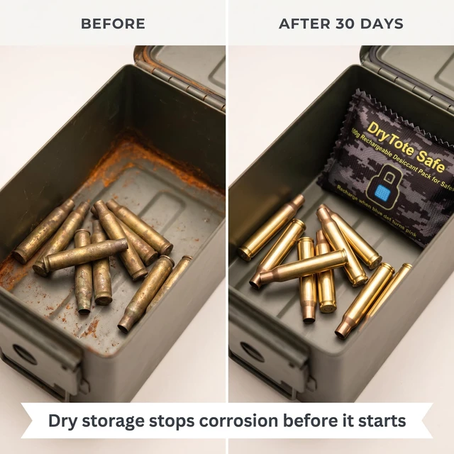 Alt view image 3 of 5 - Gun Safe Dehumidifier, Rechargeable Silica Gel Desiccant Packs (5 x 100g), Color Indicating Moisture Absorber for Gun Safes, Ammo Cans, Cabinets & Valuables, Reusable, No Power Needed
