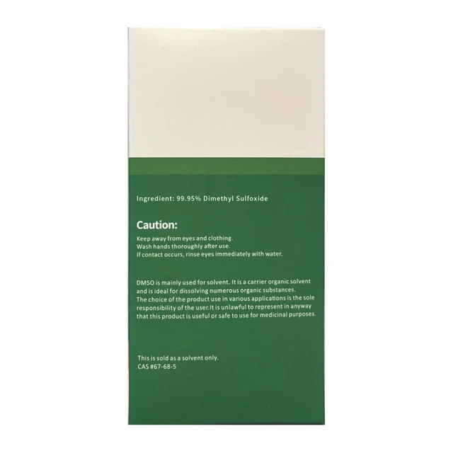 Alt view image 6 of 6 - DMSO Liquid 99.95% Pure Dimethyl Sulfoxide (4 Fl Oz) 99.95% Ultra High Purity DMSO Liquid,Undiluted,Nearly Odorless Formula,Large Size Clear Glass Bottle with Precision Dropper