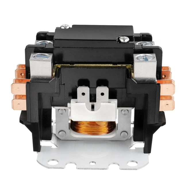 Alt view image 3 of 5 - 1 Poles FLA 32 Amp Coil 24 VAC Air Conditioner Condenser Compressor Contactor AC Definite Purpose Contactor