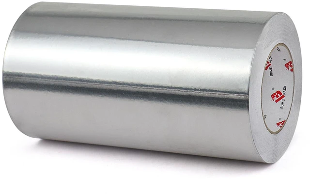 Main image of 10 Inch Aluminum Foil Tape,Heavy Duty Metal Foil Duct Tape,10 Inch x 55 Yards,High Temperature Silver Foil Tape,Perfect for Sealing & Patching,HVAC,Air Ducts,Insulation and Metal Repair