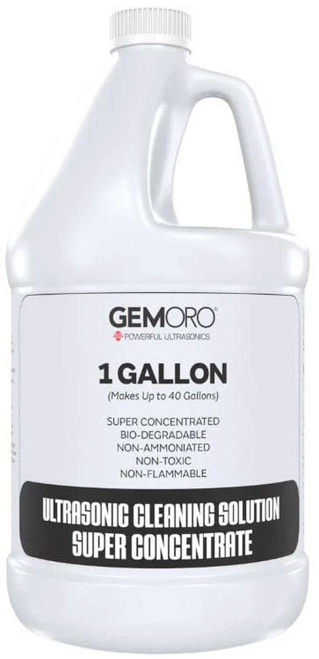 Main image of Jewelry Cleaner Solution Concentrate | For Ultrasonic Machines | Professional Performance Cleans Rings Watches Glasses Earrings (1 Gallon)